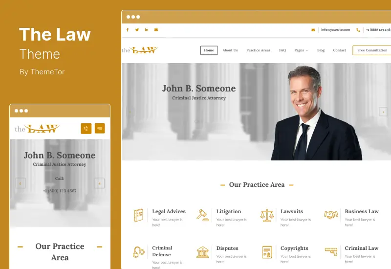 The Law Theme - Lawyer WordPress Theme  