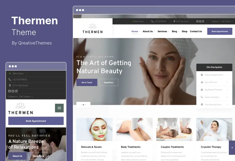 Thermen Theme - Beauty Spa & Wellness Center WordPress Theme