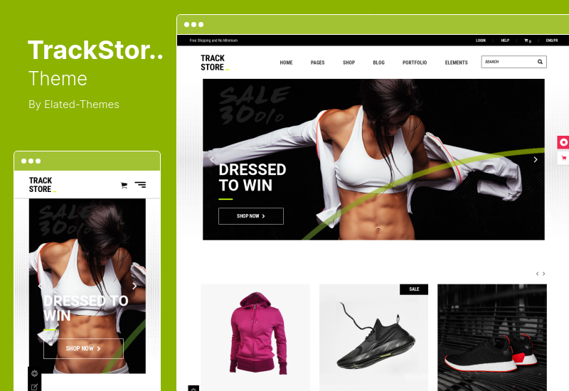TrackStore Theme - Sport Shop WordPress Theme