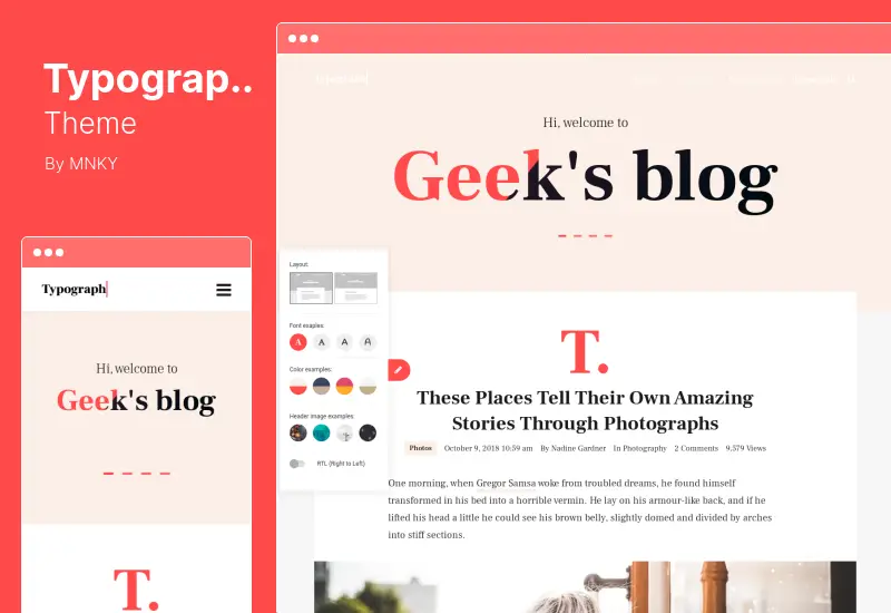 Typograph Theme - Content Focused Gutenberg Blog WordPress Theme