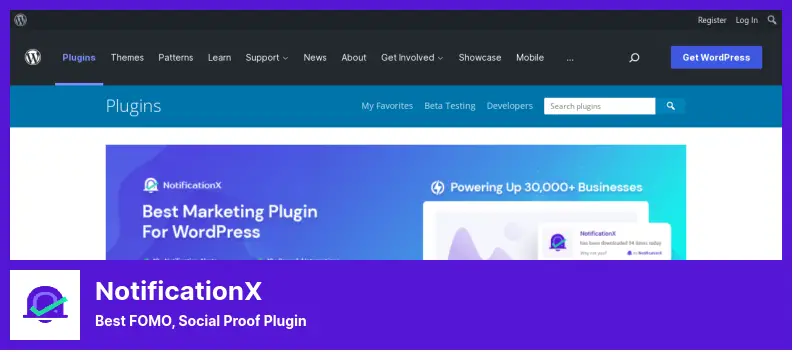 NotificationX Plugin - Best FOMO, Social Proof Plugin