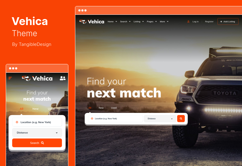 Vehica Theme - Car Dealer & Automotive Listing WordPress Theme
