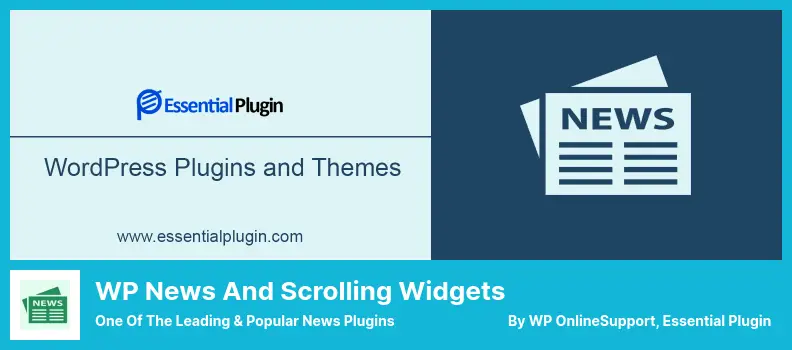 WP News and Scrolling Widgets Plugin - One of The Leading & Popular News Plugins