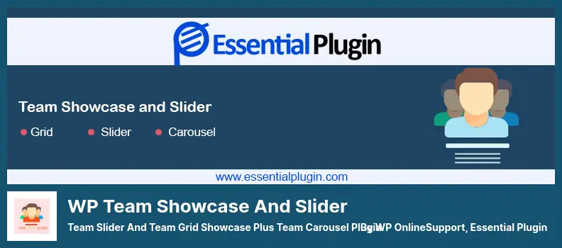 WP Team Showcase and Slider Plugin - Team Slider and Team Grid Showcase Plus Team Carousel Plugin