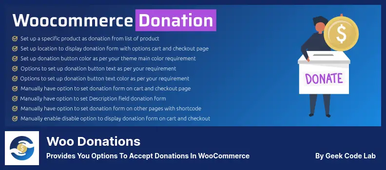 Woo Donations Plugin - Provides You Options to Accept Donations in WooCommerce