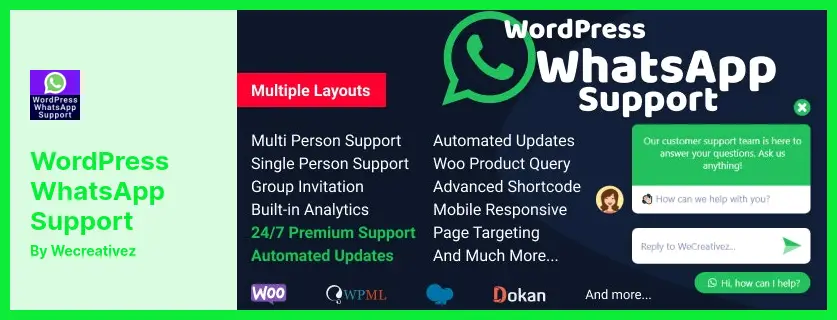 WordPress WhatsApp Support Plugin - Provides a Better and Easy Way to Communicate