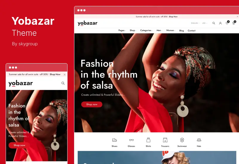 Yobazar Theme - Elementor Fashion WooCommerce Theme