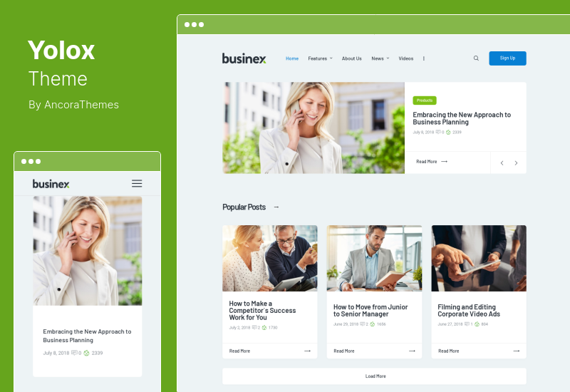 Yolox Theme - Modern WordPress Blog Theme for Business  Startup