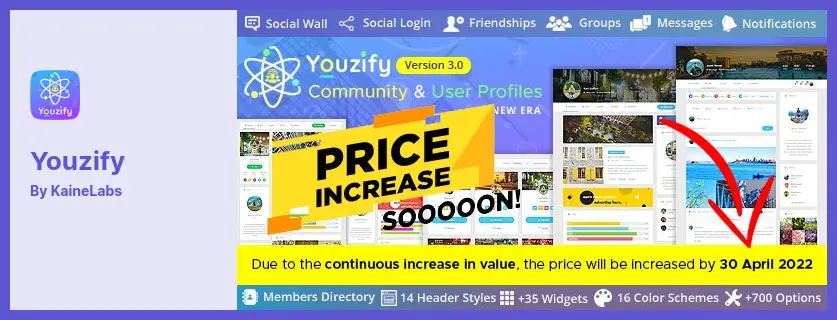 Youzify Plugin - a BuddyPress Community & WordPress User