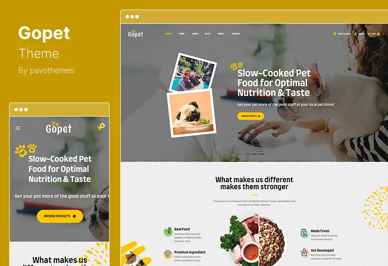 Gopet Theme - Pet Food WooCommerce WordPress Theme