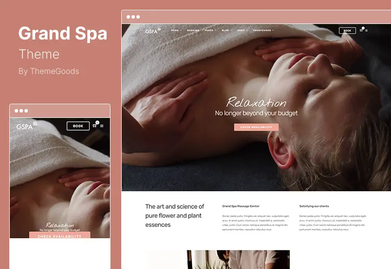 Grand Spa Theme - Massage Salon WordPress Theme