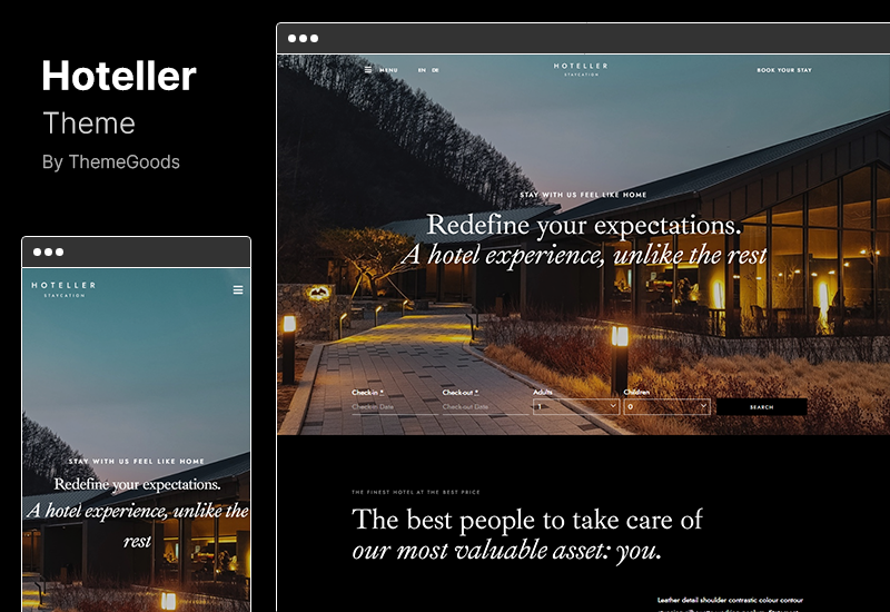 Hoteller Theme - Hotel Booking WordPress Theme