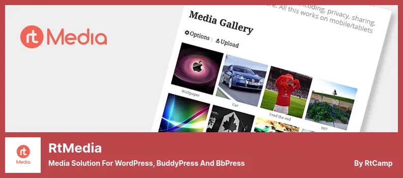 rtMedia Plugin - Media Solution For WordPress, BuddyPress And bbPress