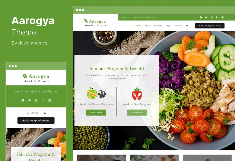 Aarogya Theme - Dietitian WordPress Theme