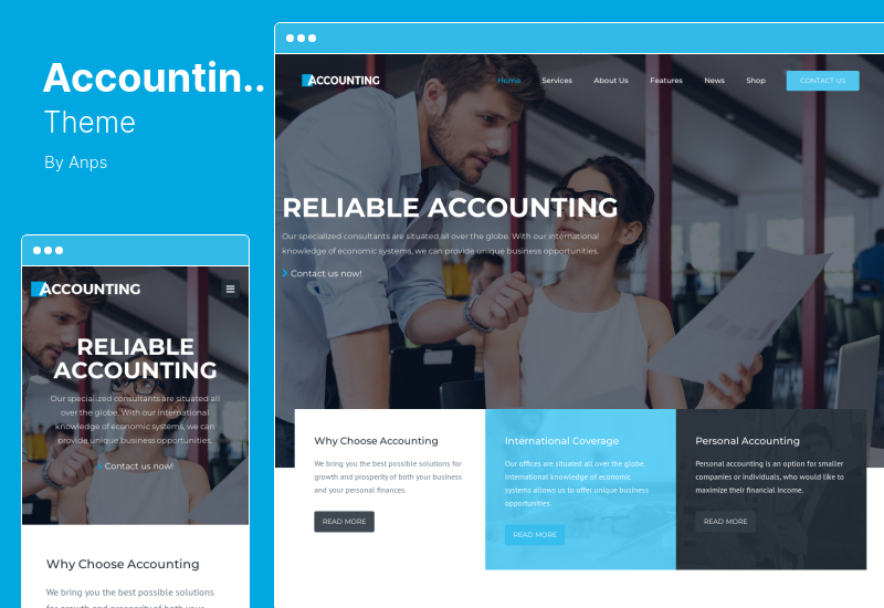 Accounting Theme - Business, Consulting and Finance WordPress Theme