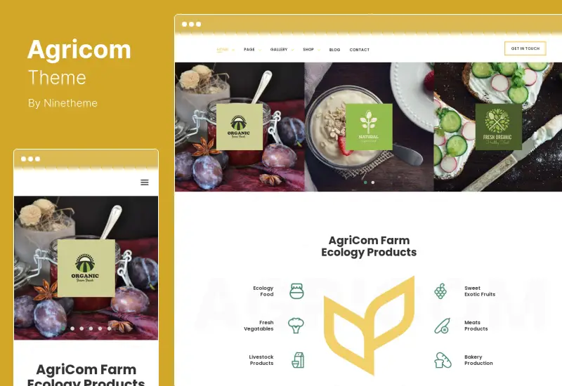 Agricom Theme - Agriculture & Organic Food WordPress Theme
