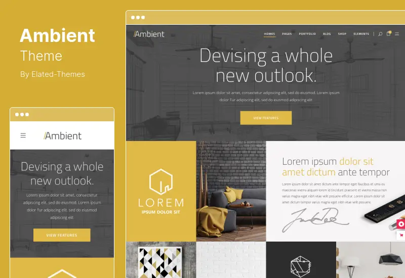 Ambient Theme - Modern Interior Design and Decoration WordPress Theme