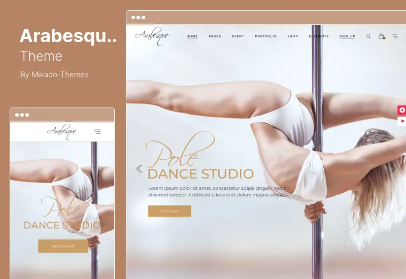 Arabesque Theme - Modern Ballet School and Dance Studio WordPress Theme