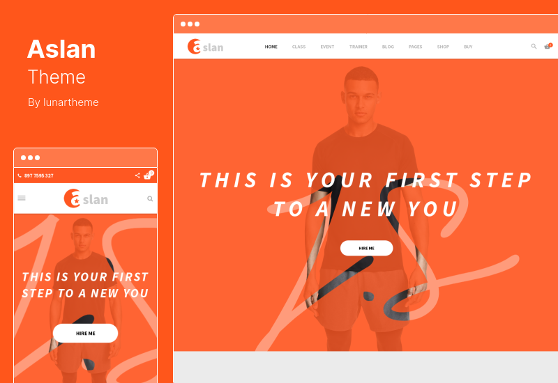 Aslan Theme - Modern Gym  Fitness Responsive WordPress Theme