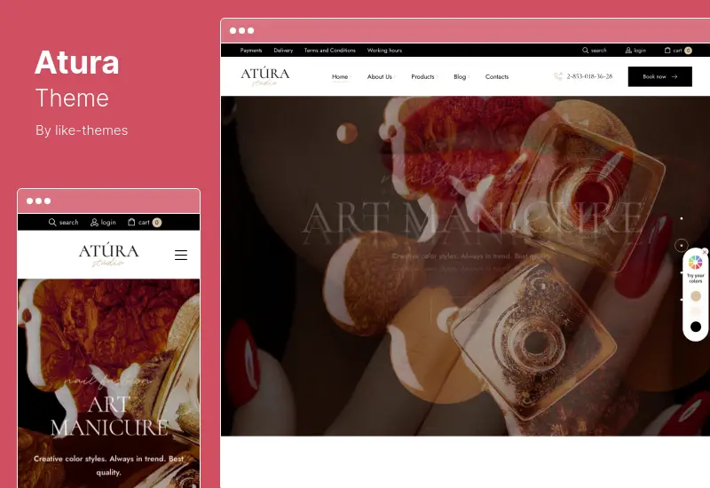 Atura Theme - Nail & Beauty Salon WordPress Theme