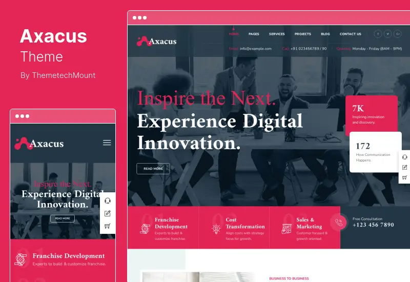 Axacus Theme - Business Agency WordPress Theme