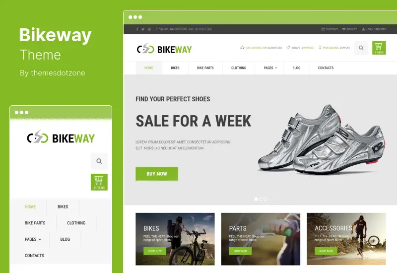 Bikeway Theme - Sport Shop WooCommerce Theme