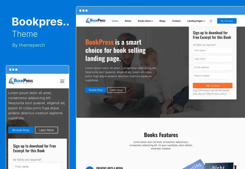 Bookpress Theme - Bookstore WooCommerce Theme for Publisher, Writers and Authors & for Affiliate Marketing