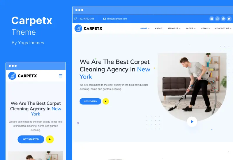 Carpetx Theme - Cleaning Services WordPress Theme