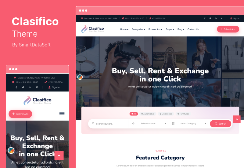 Clasifico Theme - Classified Ads WordPress Theme