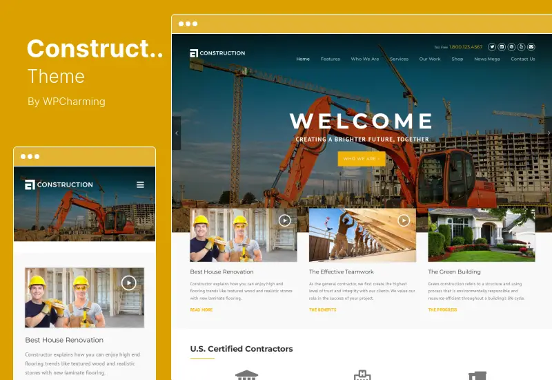 Construction Theme - Construction WordPress Theme