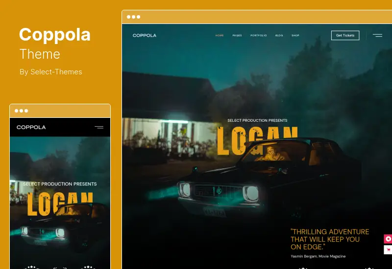 Coppola Theme - Movie and Film Production WordPress Theme