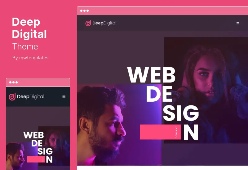 DeepDigital Theme - Web Design Agency WordPress Theme