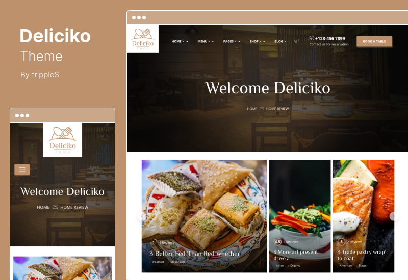 Deliciko Theme - Restaurant WordPress Theme