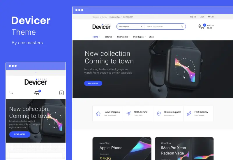 Devicer Theme - Electronics, Mobile & Tech Store WordPress Theme