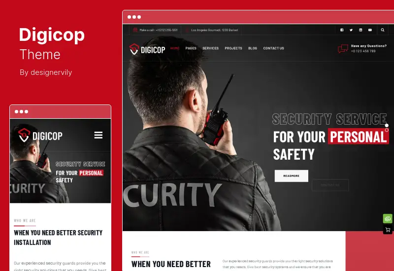 Digicop Theme - Security and CCTV WordPress Theme