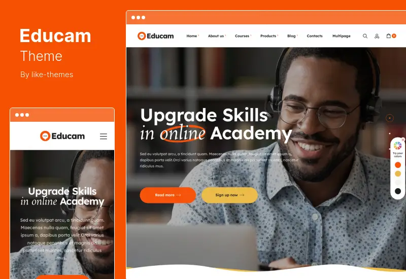 Educam Theme - Education Online Courses WordPress Theme