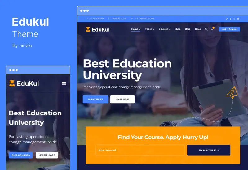 Edukul Theme - Online Courses WordPress Theme