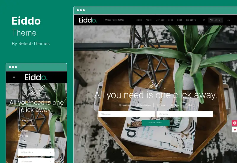 Eiddo Theme - Real Estate Realtor WordPress Theme
