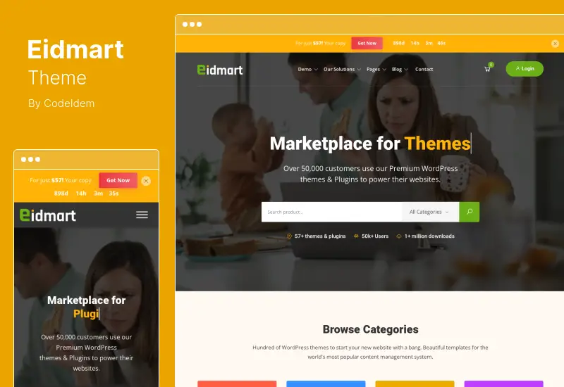 Eidmart Theme - Digital Marketplace WordPress Theme