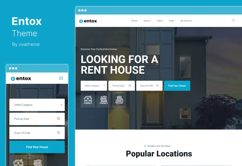 Entox Theme - Rental Marketplace WordPress Theme