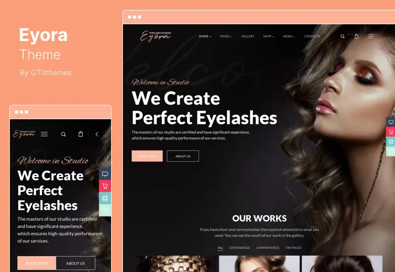 Eyora Theme - Eyelash Extension & Lash Lift WordPress Theme