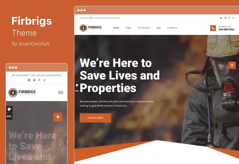 Firbrigs Theme - Fire Department WordPress Theme