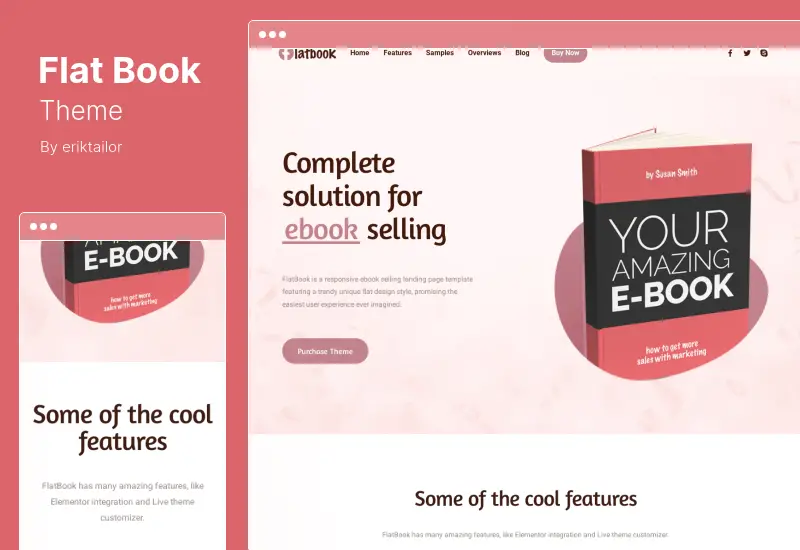 FlatBook Theme - eBook Selling WordPress Theme