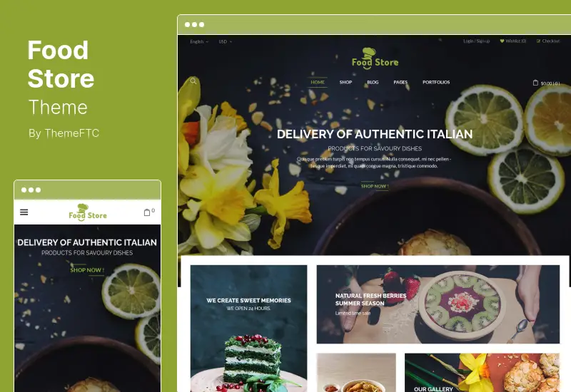 Food Store Theme - Organic & Restaurant WooCommerce WordPress Theme