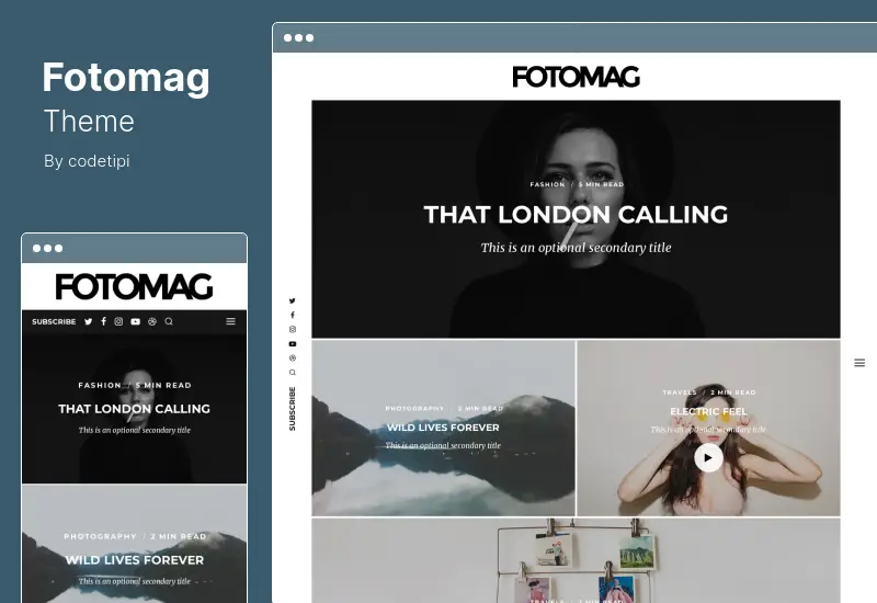 Fotomag Theme - A Silky Minimalist Blogging Magazine WordPress Theme For Visual Storytelling