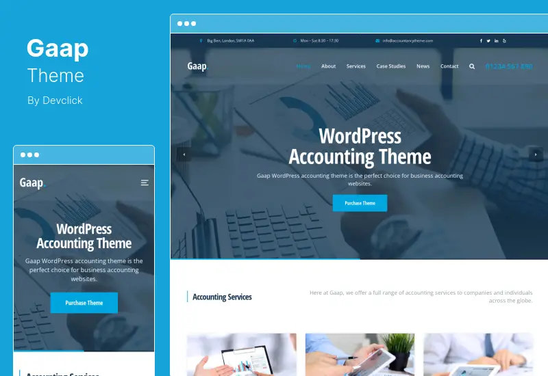 Gaap Theme - Accounting WordPress Theme