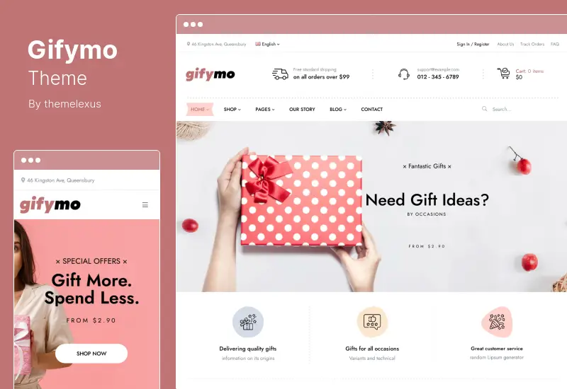 Gifymo Theme - Gift shop WordPress Theme