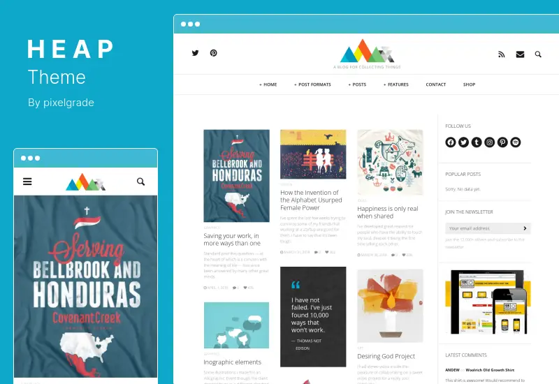 HEAP Theme - A Snappy Blog Responsive WordPress Theme