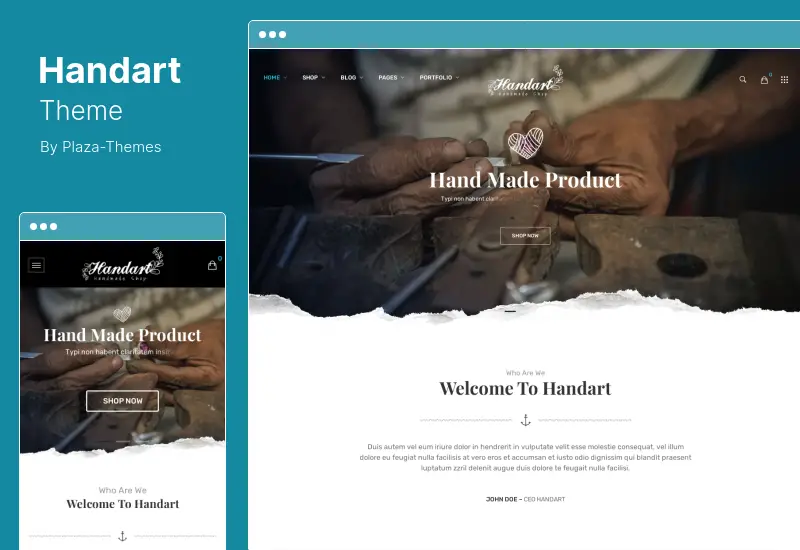 Handart Theme - Handmade WordPress & WooCommerce Theme