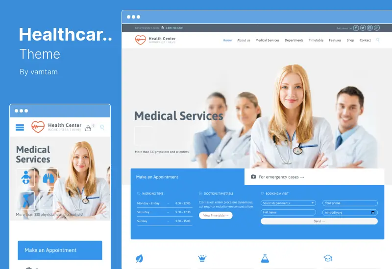 Healthcare Theme - Medical WordPress Theme